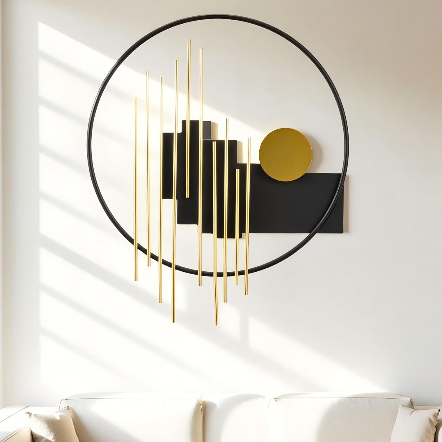 Luxury 3D Geometric Metal Wall Art Decor