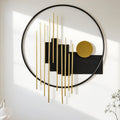 Luxury 3D Geometric Metal Wall Art Decor