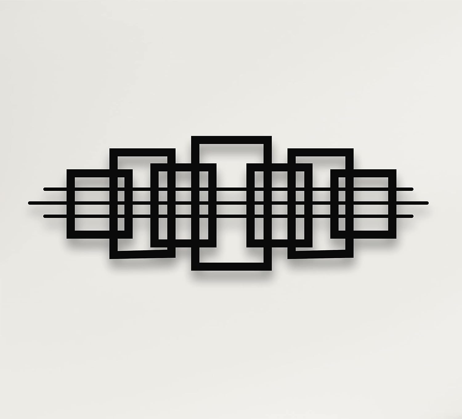 Abstract Geometric Metal Wall Art Decor