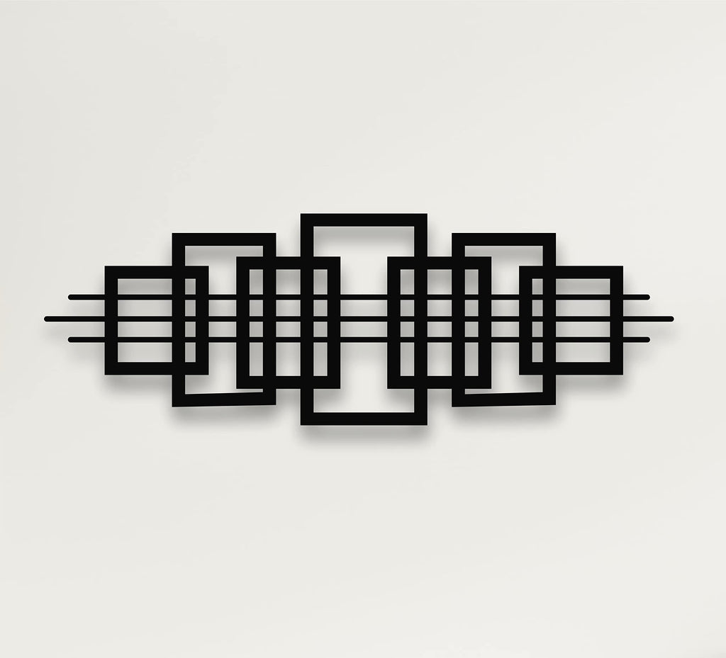 Abstract Geometric Metal Wall Art Decor