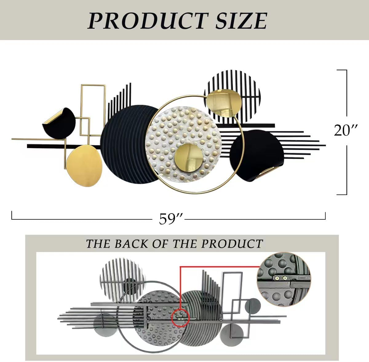 Modern Abstract Metal Wall Art Decor