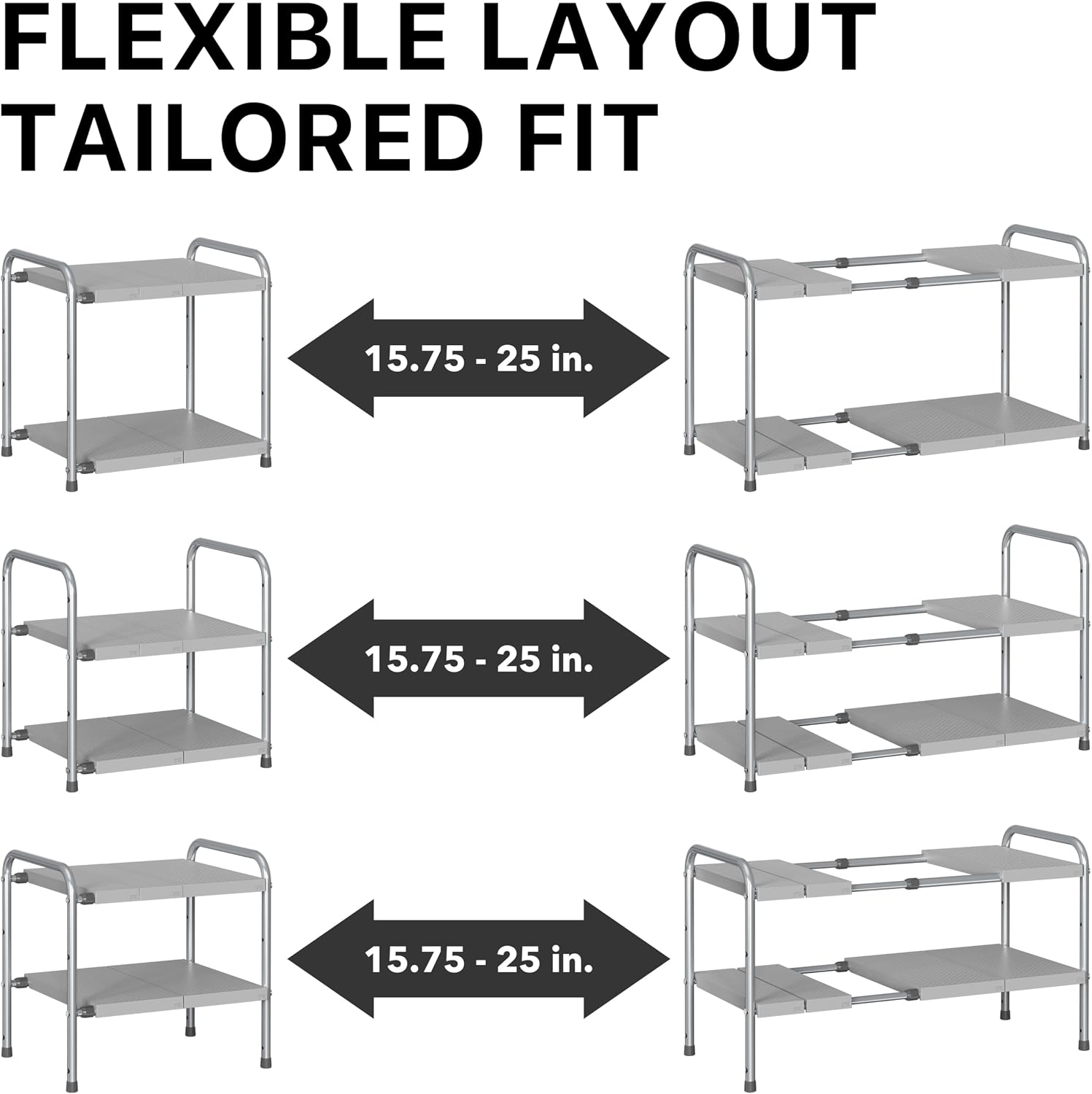 Expandable Two‑Tier Under‑Sink Organizer