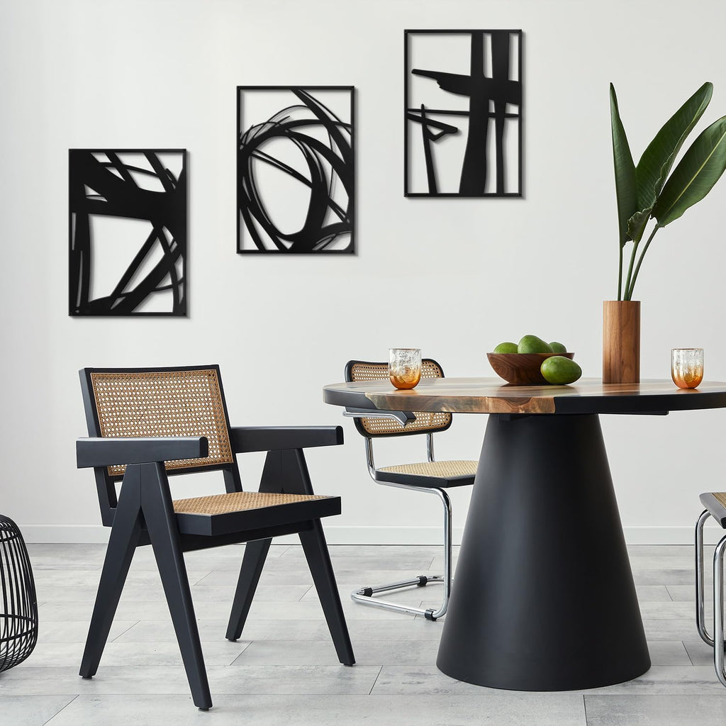 Minimalist Abstract Metal Wall Sculpture Decor