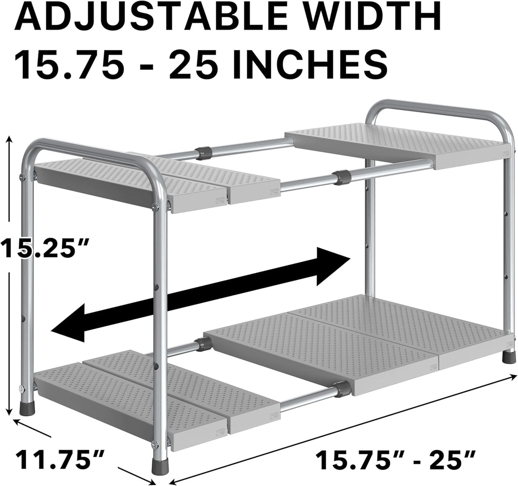 Expandable Two‑Tier Under‑Sink Organizer