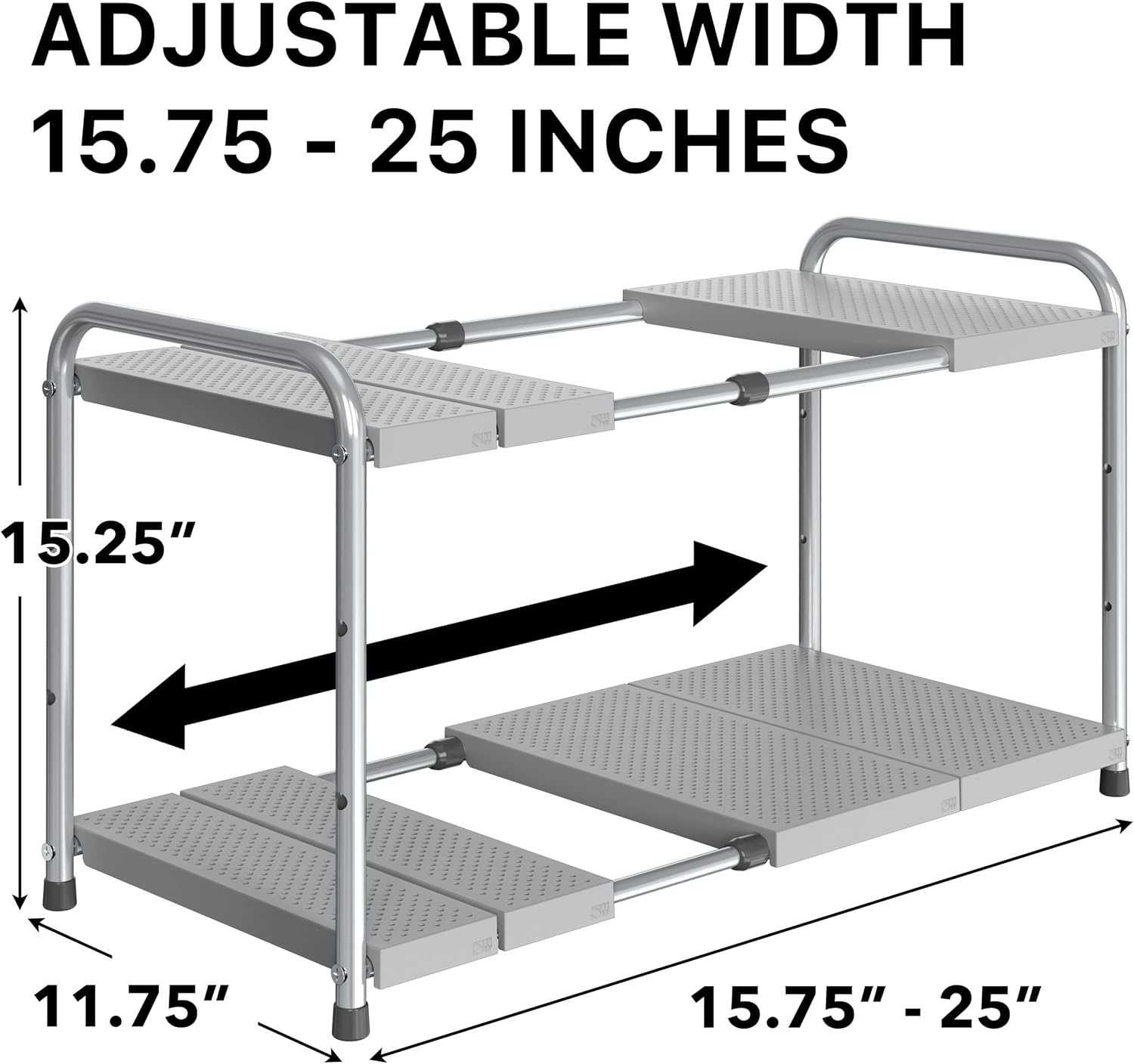 Expandable Two‑Tier Under‑Sink Organizer