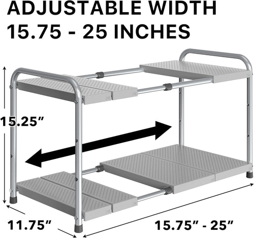 Expandable Two‑Tier Under‑Sink Organizer