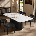 White Marble‑Top Modern Dining Table