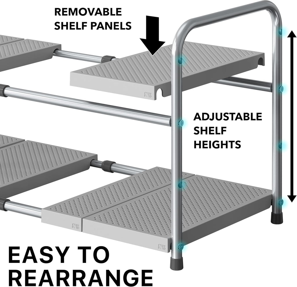 Expandable Two‑Tier Under‑Sink Organizer