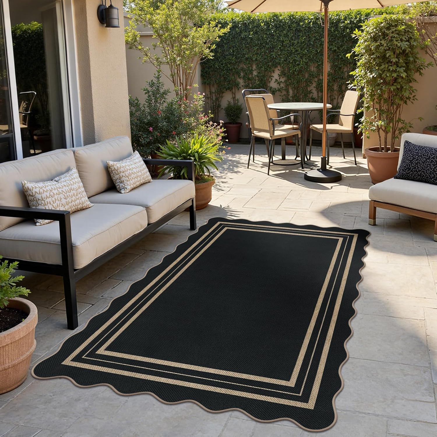 Modern Jute Farmhouse Area Rug