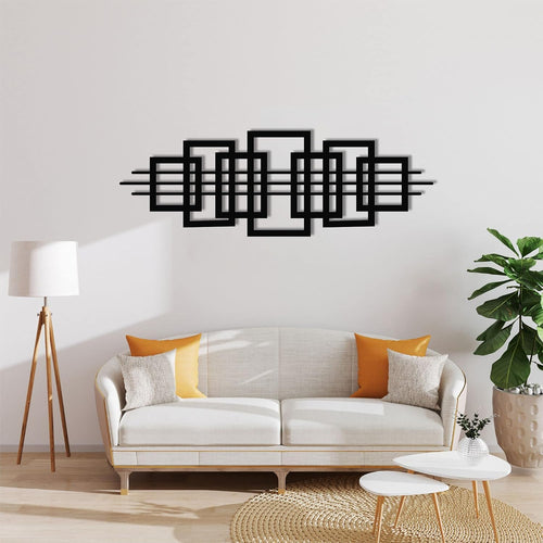 Abstract Geometric Metal Wall Art Decor