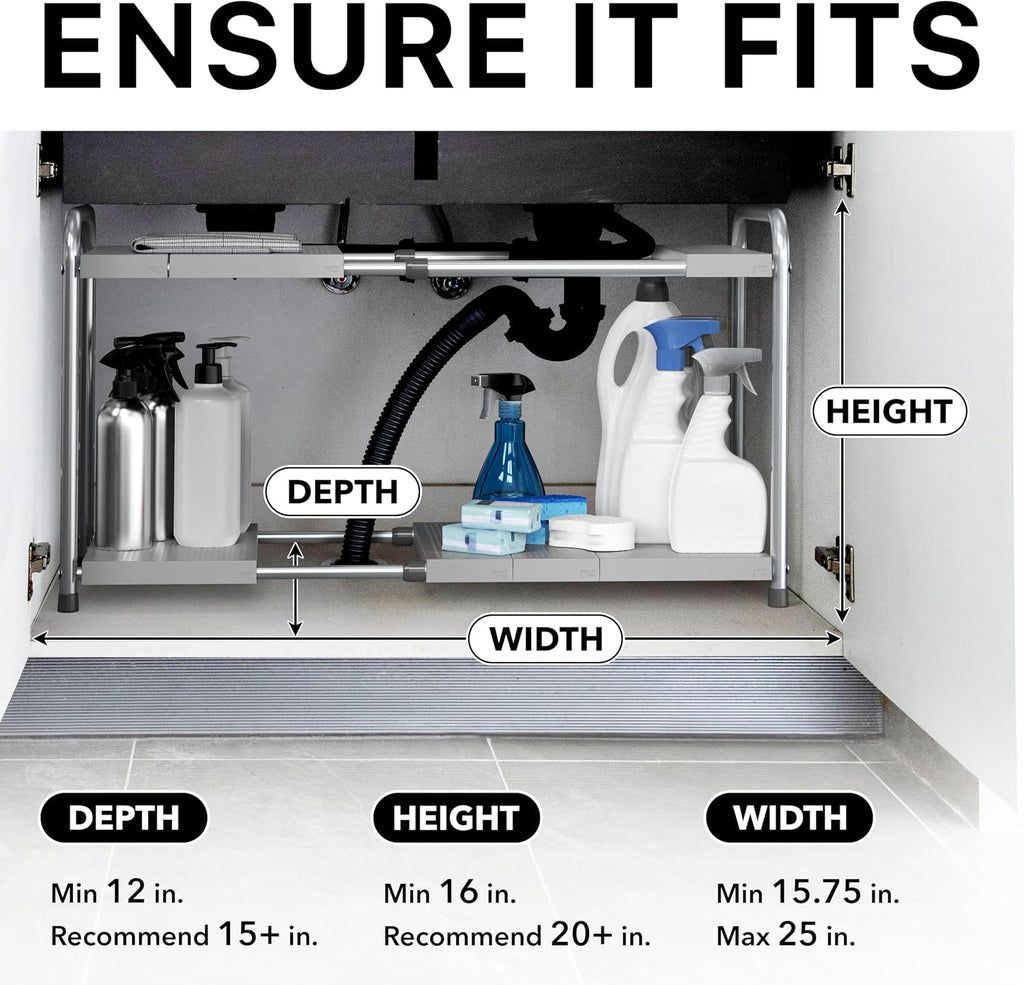 Expandable Two‑Tier Under‑Sink Organizer