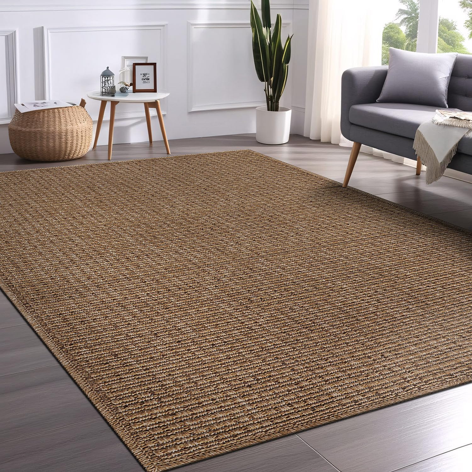 Natural Washable Jute Area Rug