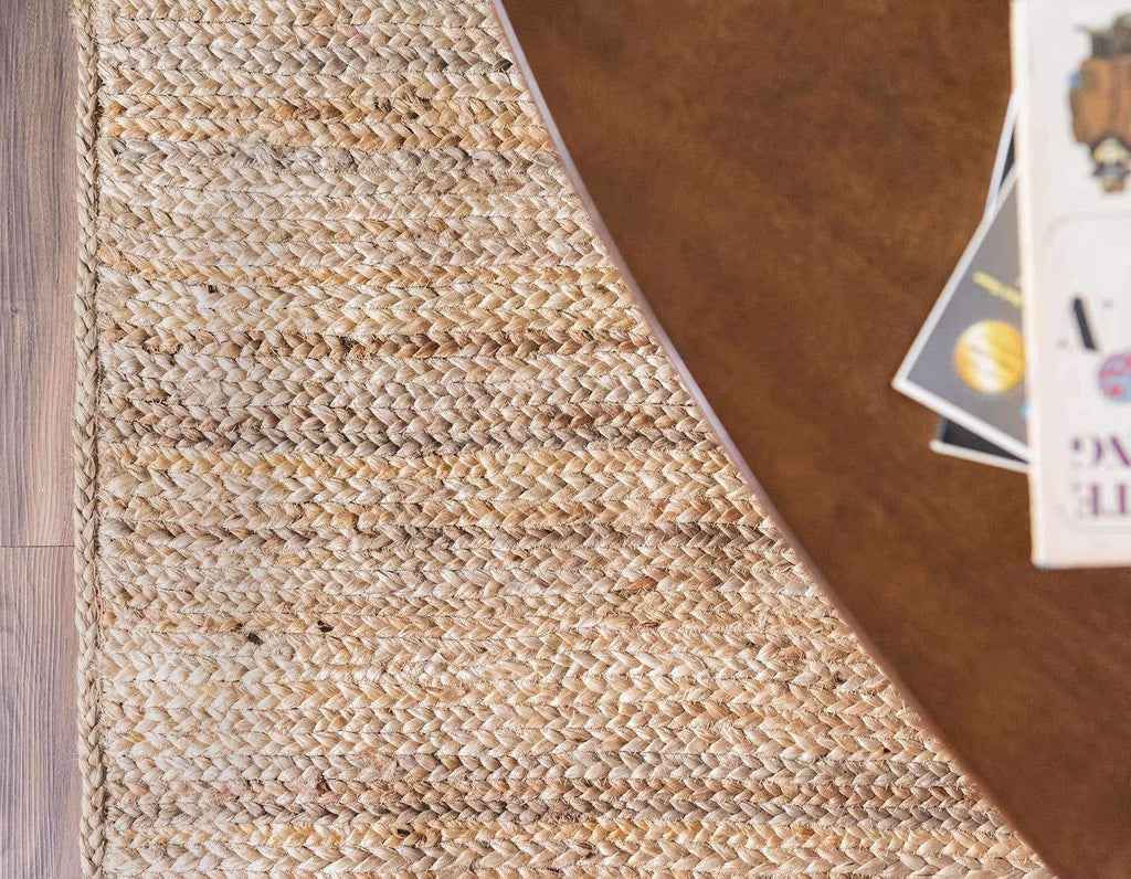 Hand‑Woven Farmhouse Jute Area Rug