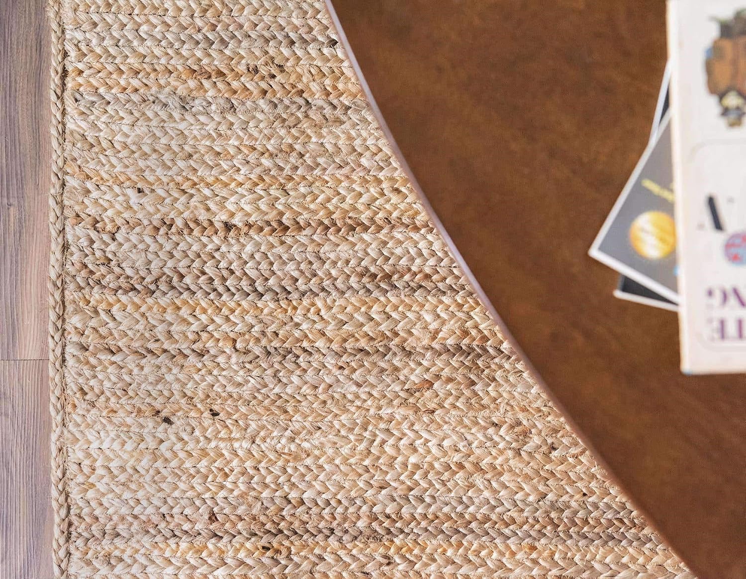 Hand‑Woven Farmhouse Jute Area Rug