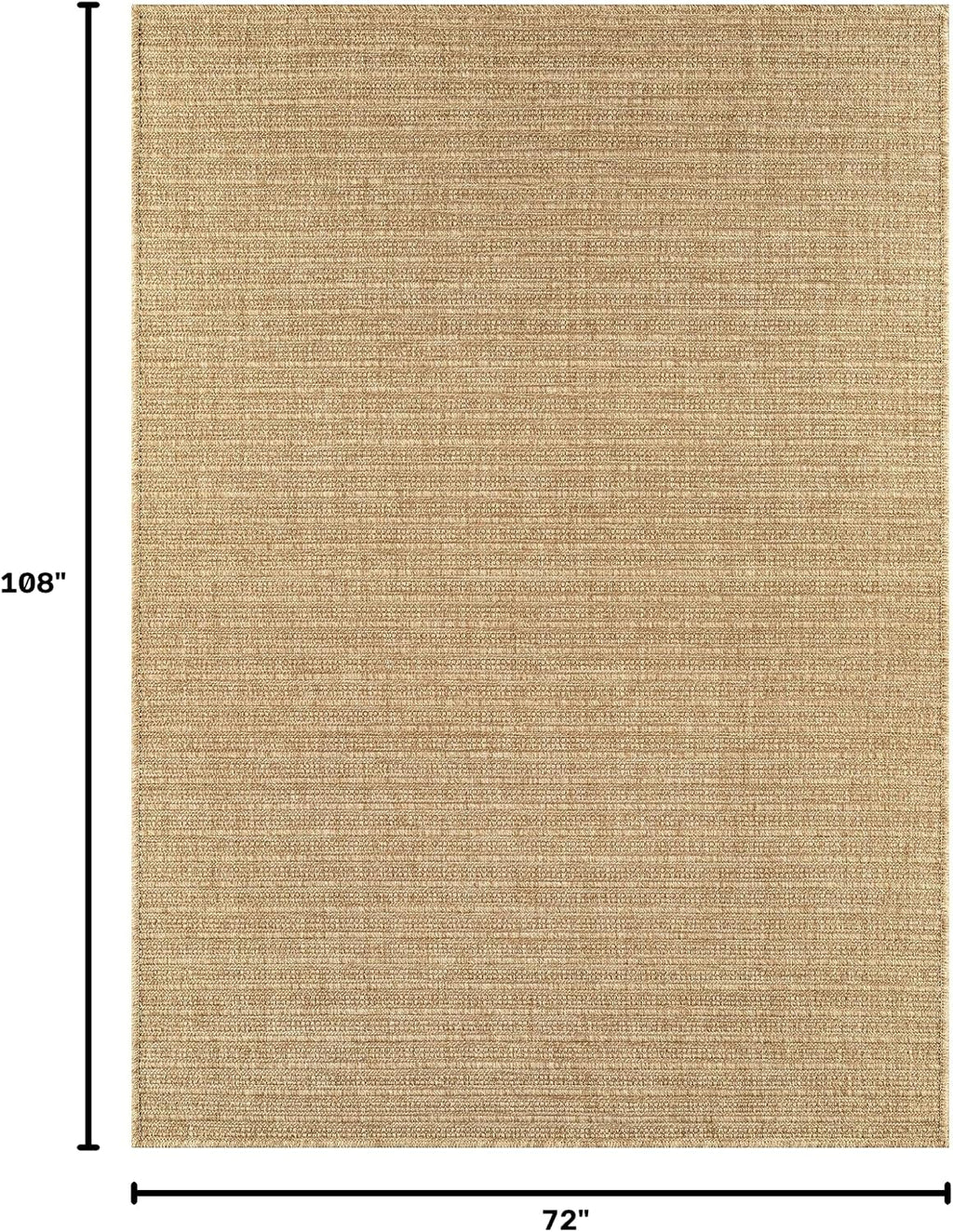 Boho Striped Jute Area Rug
