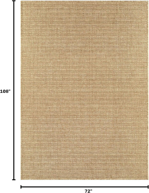 Boho Striped Jute Area Rug